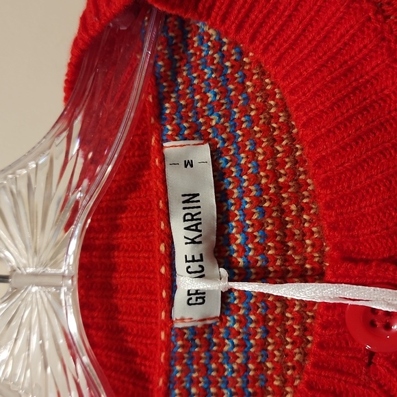 Grace Karin button up cropped cardigan Nwt - Picture 2 of 4